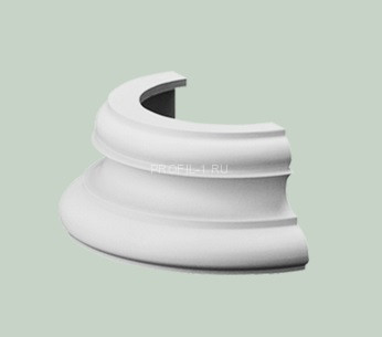 База полуколонны Orac Decor K1151 белая полиуретан 125х160х320 мм