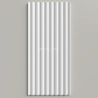 Стеновая декоративная панель 3D Decor-Dizayn DD908(3m) из полистирола белая, под покраску 180х10х3000 мм