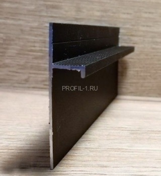 Теневой плинтус Евротрим 5957.05 черный анодированный 2 м