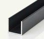 Швеллер алюминиевый 10х10х10х1,2 мм 3 метра черный муар