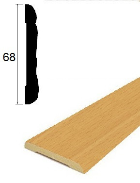 Наличник ПВХ 68 мм Lemal 22068 Цвет 0042 Бук 2,2 м Наличник ПВХ 68 мм Lemal 22068 Цвет 0042 Бук 2,2 м