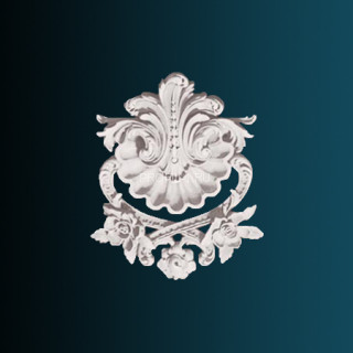 Декоративный орнамент Перфект G2073 белый 252х203х33 мм