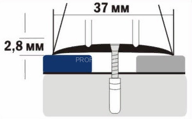 Алюминиевый порог одноуровневый с насечками 37 мм А6 Л Дуб нордик 2,7 м (упаковка 10 штук) Алюминиевый порог одноуровневый с насечками 37 мм А6 Л Дуб нордик 2,7 м (упаковка 10 штук)