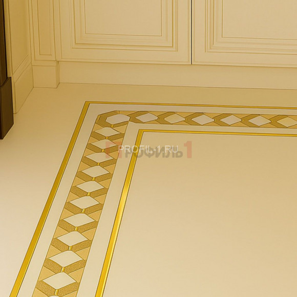 Латунный П-профиль ЛП-10х10х10 полированный 2,7 м Латунный П-профиль ЛП-10х10х10 полированный 2,7 м