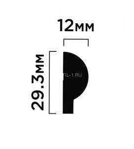 Финишный молдинг для панелей 12х29 мм HiWood LF135A NP белый 2,7 м Финишный молдинг для панелей 12х29 мм HiWood LF135A NP белый 2,7 м