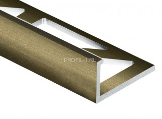 Профиль L-образный алюминий 8 мм PV01-08 шампань матовая 2,7 м