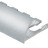 Профиль С-образный гибкий алюминий для плитки 8 мм PV10-03 eco серебро блестящее 2,7 м