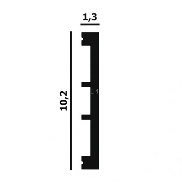 Напольный плинтус Перфект Плюс P75 белый дюрополимер 13х102 мм 200 см Напольный плинтус Перфект Плюс P75 белый дюрополимер 13х102 мм 200 см