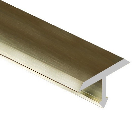 Профиль Т-образный 15 мм алюминий плоский PV35-13 песок блестящий 2,7 м
