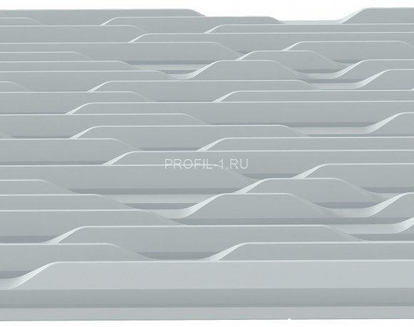 Декоративная стеновая 3D панель AQUA Dekohaus 3D TECHNO белая полистирол 450х900х34 мм