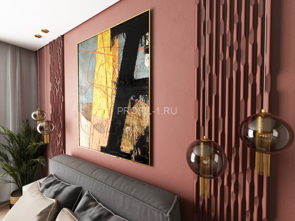 Декоративная стеновая 3D панель AQUA Dekohaus 3D TECHNO белая полистирол 450х900х34 мм