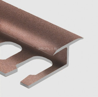 Профиль Т-образный гибкий 16 мм алюминий PV42-14 розовый матовый 2,7 м