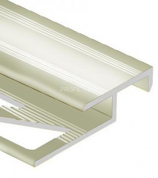 Профиль лестничный Т-образный 20х10 мм алюминий PV51-17 титан блестящий 2,7 м Профиль лестничный Т-образный 20х10 мм алюминий PV51-17 титан блестящий 2,7 м