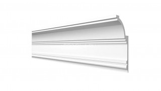 Потолочный плинтус Decor-Dizayn DD517 полистирол белый, под покраску 120х60х2000 мм