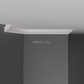 Плинтус потолочный DECOMASTER D132ДМ (20x20x2000) ударопрочный, белый, под покраску