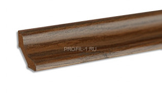 Галтель ПВХ Lemal вогнутая 20х20 мм Цвет 0040 Орех 2,7 м