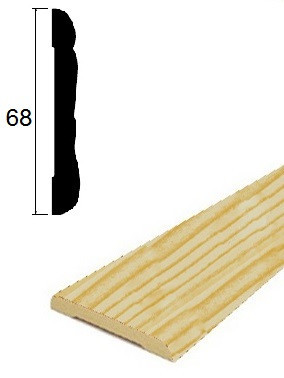 Наличник ПВХ 68 мм Lemal 22068 Цвет 0050 Сосна 2,2 м Наличник ПВХ 68 мм Lemal 22068 Цвет 0050 Сосна 2,2 м