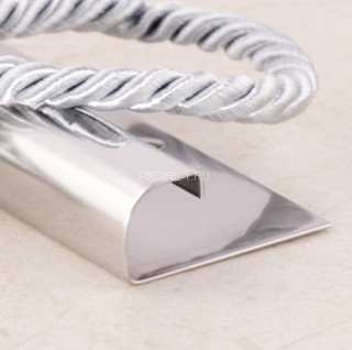 С-образный профиль из нержавеющей стали (раскладка) SR029-10H серебро глянец 2,7 м