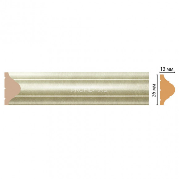 Молдинг DECOMASTER D001-373 ДМ (26x13x2400) цвет Шампань Молдинг DECOMASTER D001-373 ДМ (26x13x2400) цвет Шампань