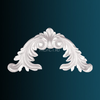 Декоративный орнамент Перфект G2074 белый 116х227х27 мм