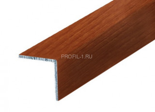 Алюминиевый уголок 15х15 мм равнополочный Л Красный клен 2,7 м (упаковка 10 штук)