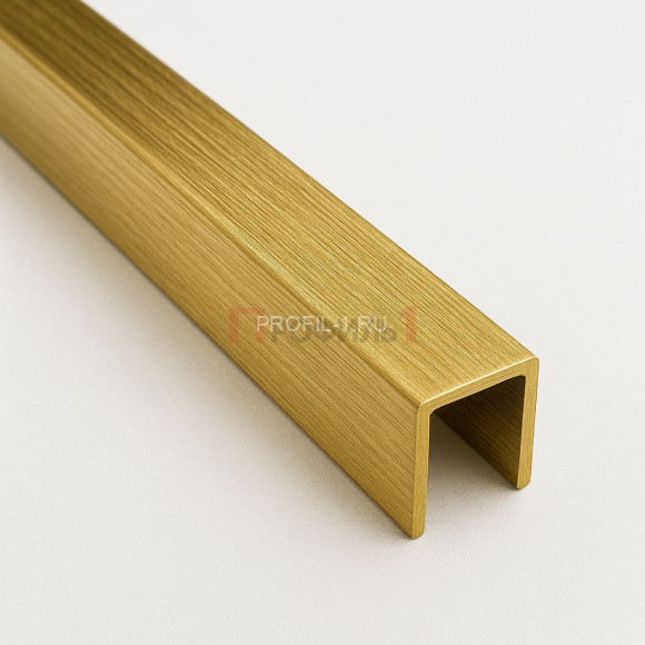 Латунный П-профиль ЛП-10х10х10 шлифованный 2,7 м