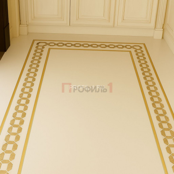 Латунный П-профиль ЛП-10х10х10 шлифованный 2,7 м