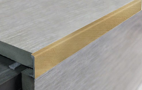 Профиль L-образный алюминиевый 10 мм ПО-Г10 бронза матовая браш 2,7 м