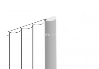 Финишный молдинг для панелей 12х29 мм HiWood LF135B NP белый 2,7 м Финишный молдинг для панелей 12х29 мм HiWood LF135B NP белый 2,7 м