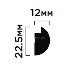 Финишный молдинг для панелей 12х29 мм HiWood LF135B NP белый 2,7 м Финишный молдинг для панелей 12х29 мм HiWood LF135B NP белый 2,7 м