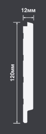 Стеновая панель Hiwood LV127 BR396 под дерево 120х12 мм 2,7 м