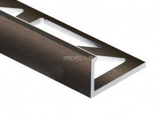 Профиль L-образный алюминий 8 мм PV01-06 бронза матовая 2,7 м