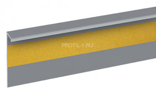 Плинтус ребристый для ковролина Cezar 106 темно серый 2,5 м Плинтус ребристый для ковролина Cezar 106 темно серый 2,5 м