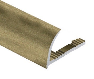 Профиль для плитки С-образный алюминий гибкий 8 мм PV19-08 шампань матовая 2,7 м