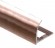 Профиль для плитки С-образный внешний алюминий 12 мм PV24-15 розовый блестящий 2,7 м
