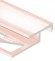 Профиль лестничный Т-образный 20х10 мм алюминий PV51-15 розовый блестящий 2,7 м