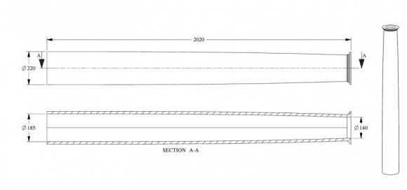 Колонна Orac Decor K1102 белая полиуретан 2020х220х220 мм
