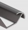 Профиль под плитку для наружных углов 10 мм алюминий PV70-18 черный матовый 2,7 м