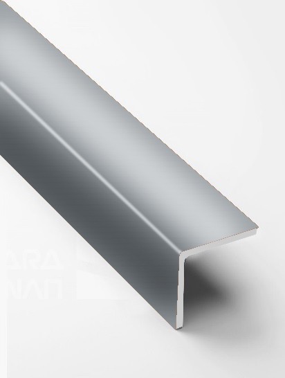Угол защитный 20х20 мм прямой алюминий PV74-36 серый Ral 7040 2,7 м