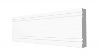 Молдинг Decor-Dizayn 150 A полистирол белый, под покраску 79х12х2000 мм