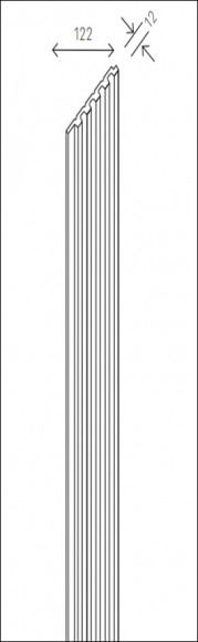 Реечная настенная панель VOX LINERIO S-LINE дерево 2650х122х12 мм Реечная настенная панель VOX LINERIO S-LINE дерево 2650х122х12 мм