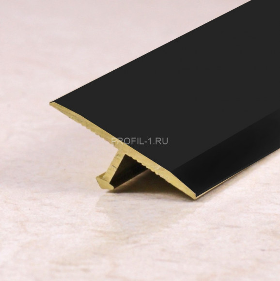 Латунный Т-профиль 18 мм ЛПТ-18 черный матовый 2.7 м