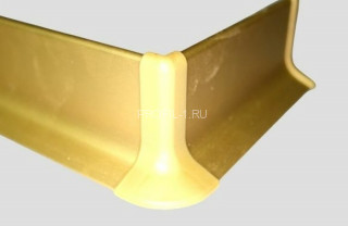 Фурнитура для плинтуса Effector уголок внешний Q 63.00 золото