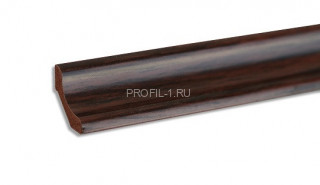 Галтель ПВХ Lemal вогнутая 20х20 мм Цвет 0041 Махагон 2,7 м