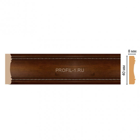 Молдинг DECOMASTER 187-51 (40x8x2400) цвет Коричневый с золотом Молдинг DECOMASTER 187-51 (40x8x2400) цвет Коричневый с золотом