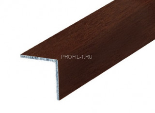 Алюминиевый уголок 15х15 мм равнополочный Л Махагон 2,7 м (упаковка 10 штук)