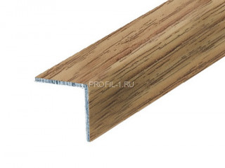 Алюминиевый уголок 40х40 мм равнополочный КД Дуб золотой 2,7 м (упаковка 10 штук)