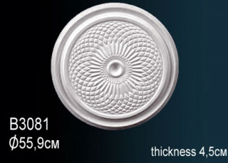 Потолочная розетка Перфект B3081 558 мм