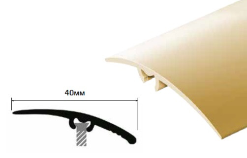 Порог разноуровневый 40 мм Cezar LWSZ 40 LC латунь хром 2,0 м Порог разноуровневый 40 мм Cezar LWSZ 40 LC латунь хром 2,0 м