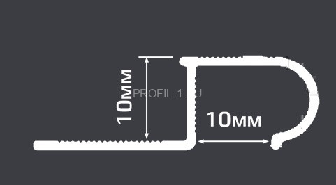 Профиль овальный для ступени (MSZET OWAL) с рифлением Cezar PVL49 L латунь полированная 3,0 м